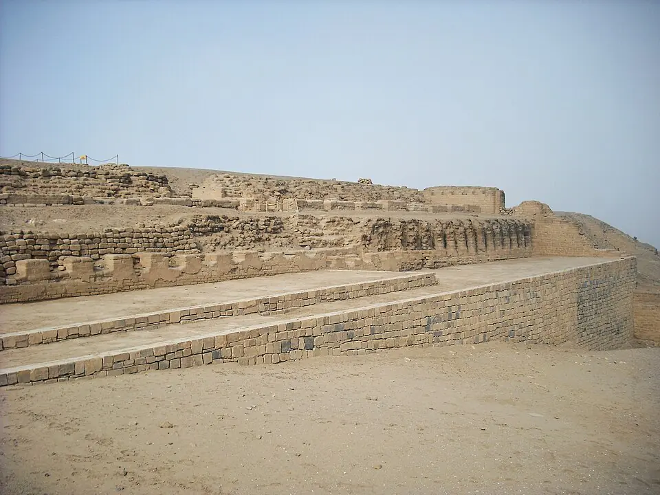 The terraces of the Temple of the Sun, Pachacamac